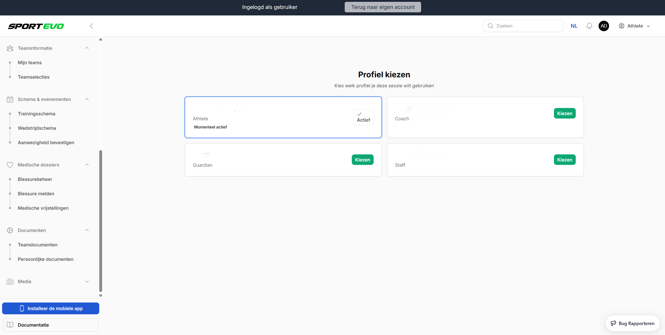 Impersoneer Gebruiker